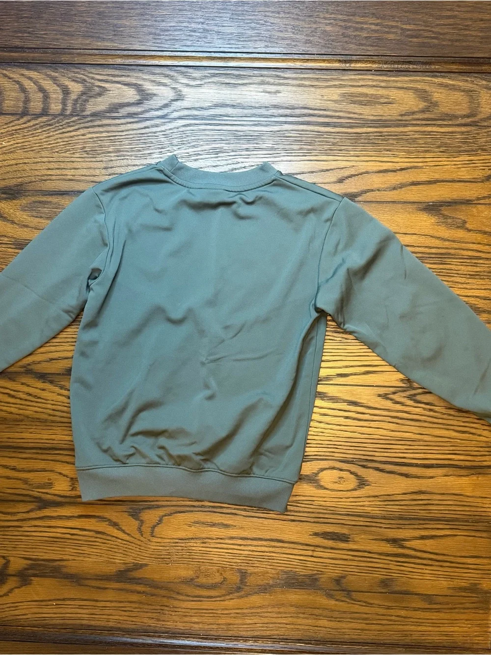 Nike Kids Green Crewneck Sweatshirt with Yellow Swoosh